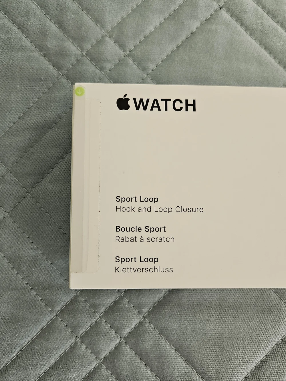 Apple Watch Sport Loop Band in Midnight and Eucalyptus - 45mm